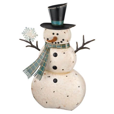 sheet metal snowman|large metal snowman.